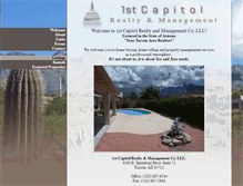 Tablet Screenshot of 1stcapitolrealtyaz.com